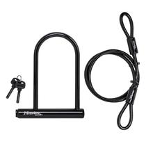 Fechadura de bicicleta Master Lock 7.25 U Lock com cabo de extremidade em loop