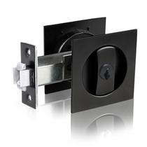 Fechadura de bolso Dontay Contemporary Entrance Black Matte Black