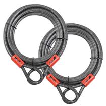 Fechadura de cabo de segurança BV Heavy-Duty 30 pés com aço trançado de 10 mm Fechadura de cabo de segurança BV Heavy-Duty 30 pés com aço trançado de 10 mm