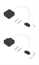 Fechadura de cabo de segurança retrátil Ginfirm Loradar, pacote com 2 Fechadura de cabo de segurança retrátil Ginfirm Loradar, pacote com 2