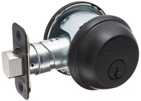 Fechadura de cilindro único Lock SCHLAGE B60N622K4 preta fosca