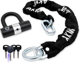 Fechadura de corrente antifurto para bicicletas AKM de 90 cm de comprimento com fechadura de disco U Lock