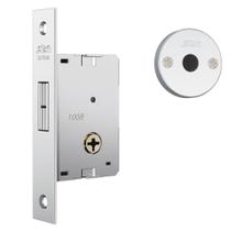 Fechadura de Correr STAM 1008 Tetra Chave Simples Cromada Broca 30mm Esp. Inox 109291