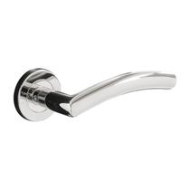 Fechadura de embutir de alta segurança com maçaneta tubular redonda acetinada fortezza faa3201b