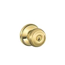 Fechadura de entrada com chave SCHLAGE F51A GEO 605 Botão georgiano