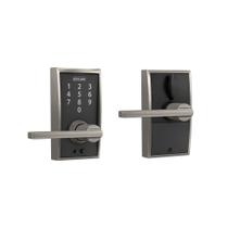 Fechadura de entrada eletrônica sem chave SCHLAGE FE695 CEN 619 LAT