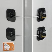 Fechadura de geladeira AIXIAOYA Keyless Child Safety, pacote com 2