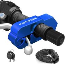 Fechadura de guidão de motocicleta Matework Heavy Duty Blue