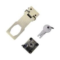 Fechadura De Liga De Zinco Com Chaves E Trava De Botão Giratório Para Porta, Gaveta, Armário E Caixa