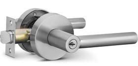 Fechadura de maçaneta de porta Berlin Modisch Sleek Round Lock Alavanca de travamento