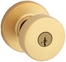 Fechadura de maçaneta Kwikset 740PSKRDT-4S Satin Brass SmartKey