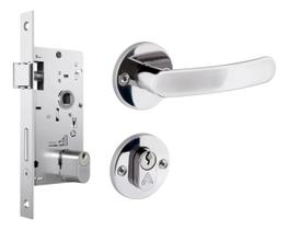 Fechadura De Porta Aliança 2600/11 4mm Inox Premium Fechadura De Porta Aliança 2600/11 4mm Inox Premium