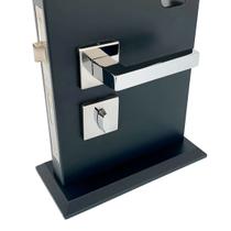 Fechadura De Porta Banheiro Cromada 55mm Carrara ABNT Fechadura De Porta Banheiro Cromada 55mm Carrara ABNT