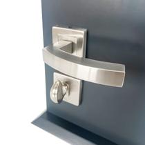 Fechadura De Porta Banheiro Escovada 55mm Safe ABNT