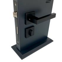 Fechadura De Porta Banheiro Preta 55mm Carrara ABNT Fechadura De Porta Banheiro Preta 55mm Carrara ABNT