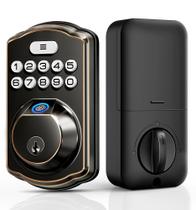 Fechadura de porta com impressão digital Veise Keyless Entry Auto Lock Bronze