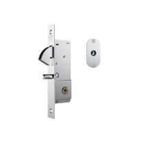 Fechadura De Porta De Correr Stam Tetra 1940 Inox Escovado