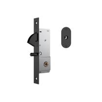 Fechadura De Porta De Correr Stam Tetra 1940 Preto