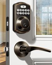 Fechadura de porta de entrada sem chave Veise Teclado eletrônico Deadbolt