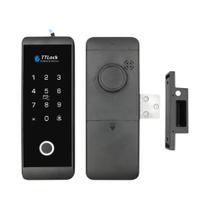 Fechadura De Porta De Vidro De Madeira Com Bluetooth, Aplicativo Ttlock, Desbloqueio Remoto Por