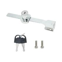 Fechadura De Porta De Vidro Deslizante Com Acabamento Cromado E Chave Para Armário De Segurança