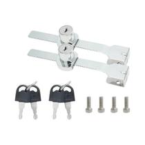 Fechadura De Porta De Vidro Deslizante Com Acabamento Cromado E Chave Para Armário De Segurança