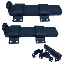 Fechadura de porta deslizante DAXULY Heavy Duty Lock preta fosca