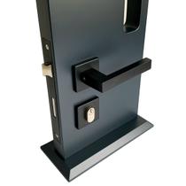 Fechadura De Porta Externa Interna Preta 55mm Carrara ABNT Fechadura De Porta Externa Interna Preta 55mm Carrara ABNT