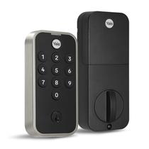 Fechadura de porta frontal Deadbolt Yale YED210-NR-619 de níquel acetinado Fechadura de porta frontal Deadbolt Yale YED210-NR-619 de níquel acetinado