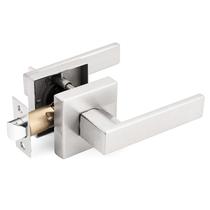 Fechadura de porta Gobrico Square Levers Handles Passage Satin Nickel