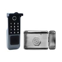 Fechadura De Porta Inteligente À Prova D'água TTLock WIFI Dupla Face Com Impressão Digital RFID