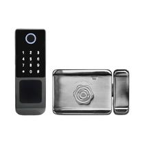 Fechadura De Porta Inteligente À Prova d'Água Tuya Wifi Com Impressão Digital Bluetooth Sem Chave