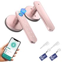 Fechadura de porta inteligente com impressão digital Gavdhe Keyless Biometric Rose Gold Fechadura de porta inteligente com impressão digital Gavdhe Keyless Biometric Rose Gold