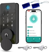 Fechadura de porta inteligente, fechadura biquole sem chave, fechadura de entrada com impressão digital Fechadura de porta inteligente, fechadura biquole sem chave, fechadura de entrada com impressão digital
