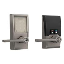 Fechadura de porta inteligente Schlage Encode Century WiFi Satin Nickel Fechadura de porta inteligente Schlage Encode Century WiFi Satin Nickel