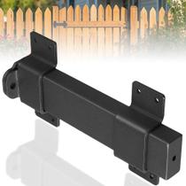 Fechadura de porta KSWLOR Slide Gate Lock para cerca de madeira, preta fosca Fechadura de porta KSWLOR Slide Gate Lock para cerca de madeira, preta fosca