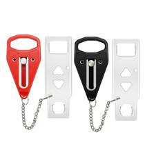 Fechadura de porta portátil Rerishom, pacote com 2 unidades para casa, hotel e apartamento
