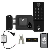 Fechadura De Portão Wifi AGL Ultra Touch Biometria Tag Senha