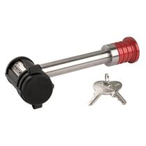 Fechadura de receptor Master Lock em aço inoxidável prateado/vermelho 1469DAT