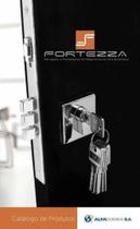 Fechadura de segurança rolete 3 pinos fortezza com cilindro 90mm inox esc