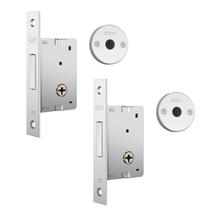 Fechadura de Segurança Trava Auxiliar 1001 Tetra Chave Par Roseta Redonda Cromada 30mm Stam Fechadura de Segurança Trava Auxiliar 1001 Tetra Chave Par Roseta Redonda Cromada 30mm Stam