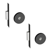 Fechadura de Segurança Trava Tetra Auxiliar 11000 Dupla Redonda Preta Par 40mm Pado Fechadura de Segurança Trava Tetra Auxiliar 11000 Dupla Redonda Preta Par 40mm Pado