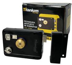 Fechadura de Sobrepor AntiFurto Chave Tetra Preta Titanium Fechadura de Sobrepor AntiFurto Chave Tetra Preta Titanium