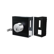 Fechadura De Sobrepor Para Portão Stam 701/80 Preto Fosco