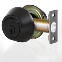 Fechadura Deadbolt Lock Rulart com chave dupla em aço inoxidável acetinado