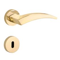 Fechadura Design Flexa Interna 55mm Latão Polido Dourado Lockwell Fechadura Design Flexa Interna 55mm Latão Polido Dourado Lockwell