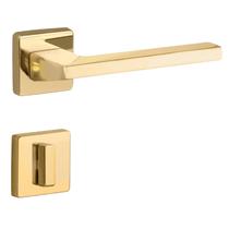 Fechadura Design Lipe Banheiro 55mm Latão Polido Dourado Lockwell