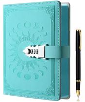 Fechadura Diary ZXHQ para mulheres e meninas em couro recarregável A5