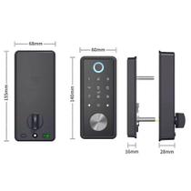Fechadura Digital Beluni Nero Pivotante Bluetooth TTLock 402 Fechadura Digital Beluni Nero Pivotante Bluetooth TTLock 402