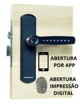 Fechadura Digital Biométrica PrimeBrás Bluetooth App Ttlock Preta